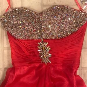 Lenz Melon Strapless Gown- NWT